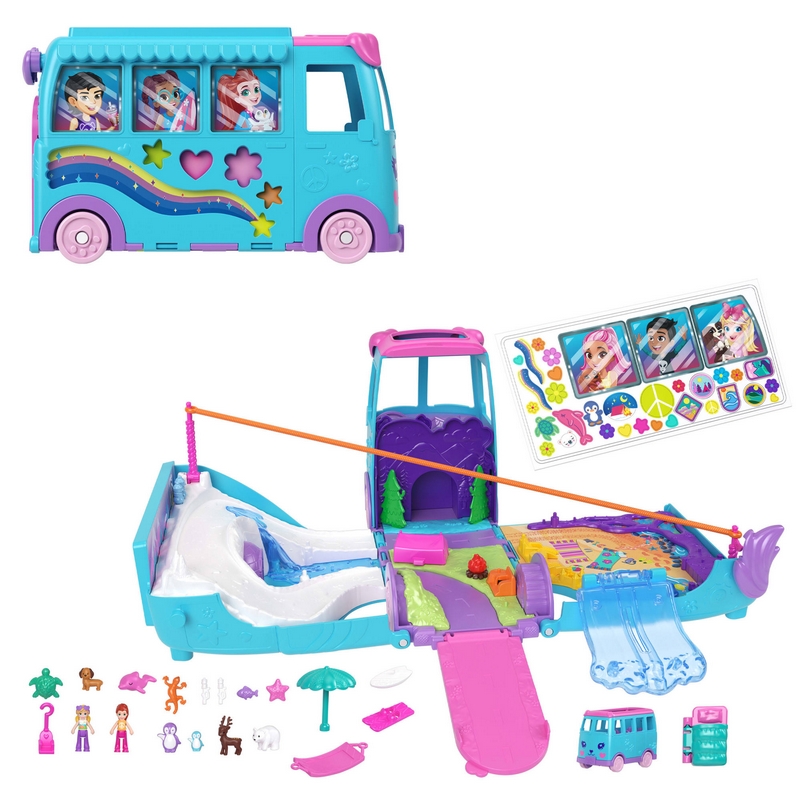 Cestovný van Polly Pocket Mega Adventure Set